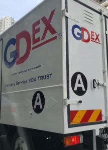 マレーシアの配送会社（GD Express）