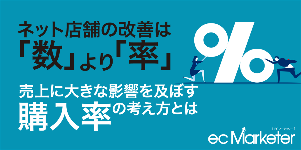 Ecサイトを改善するなら 数 より 率 Ecブログ By 株式会社いつも