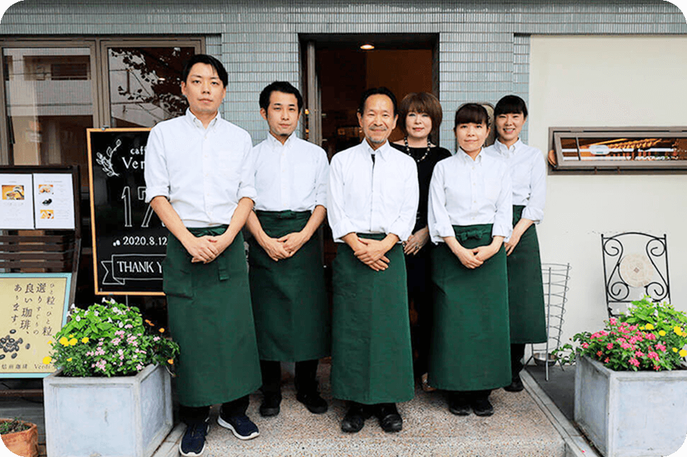 「自家焙煎コーヒーの販売」＋喫茶店の経営 株式会社ヴェルディ様