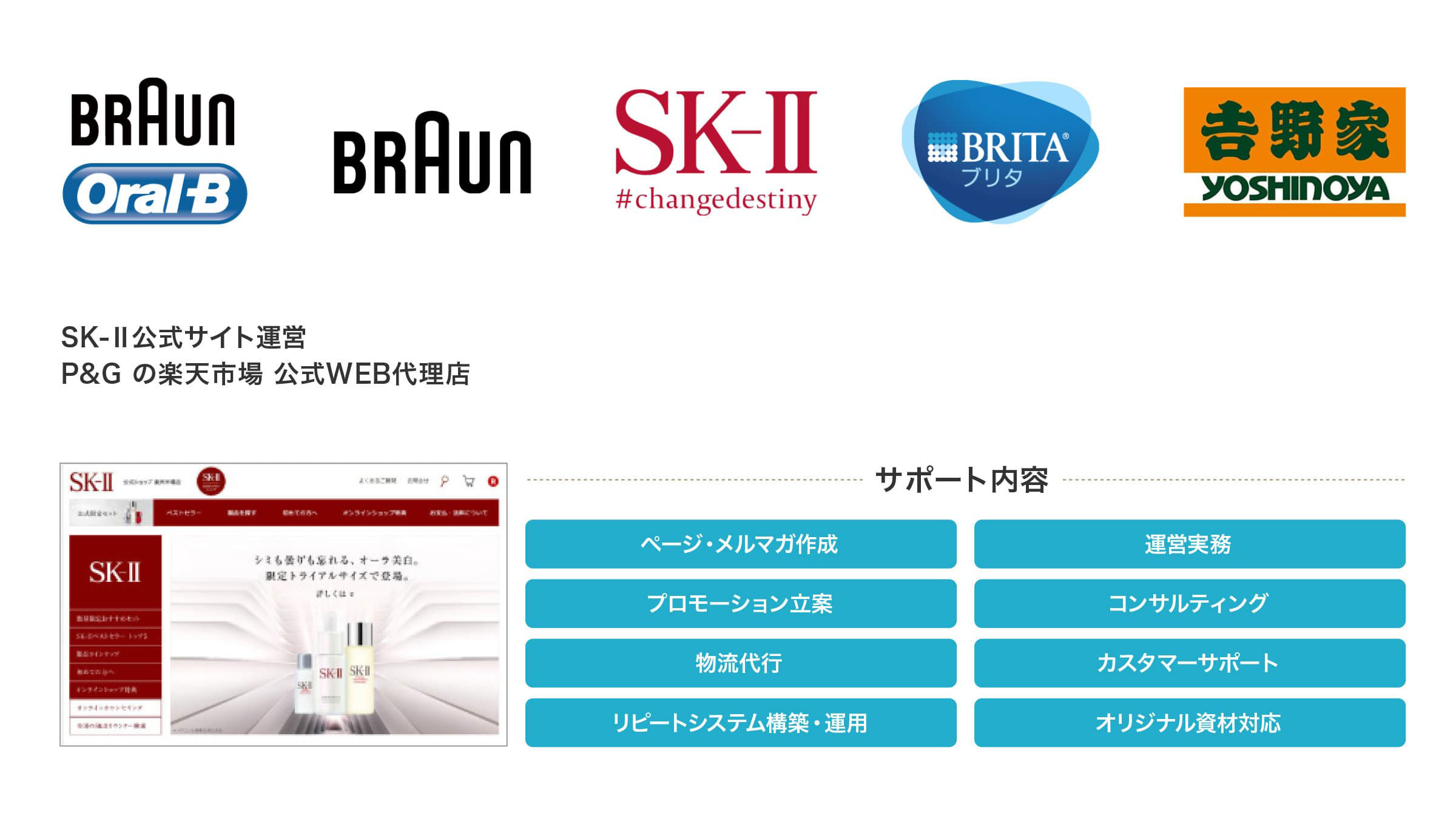 SK-Ⅱ公式サイト運営：P&G の楽天市場 公式WEB代理店